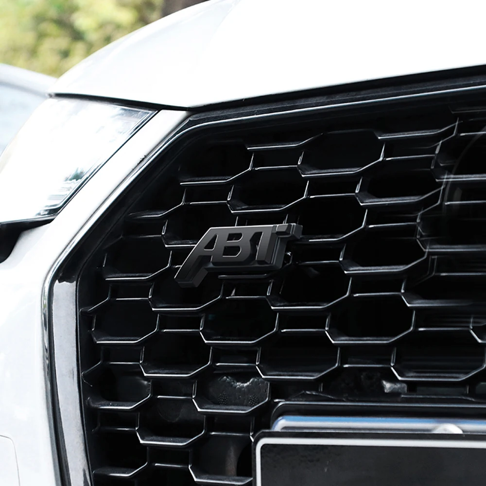 Наклейка на автомобильные грили для Audi ABT A6 C6 A4 B8 A5 A7 A3 Q5 Q7 RS8 VW Tiguan Passat Jetta Golf Polo