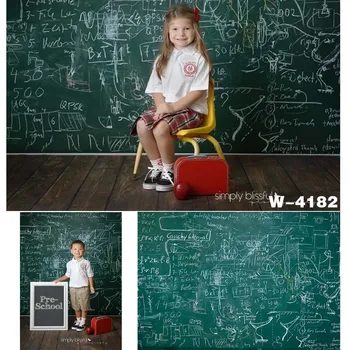 

HUAYI Back To School Photography Blackboard Chalk School Classroom Background Backdrop Kids Portrait Photoshoot Props W-4182