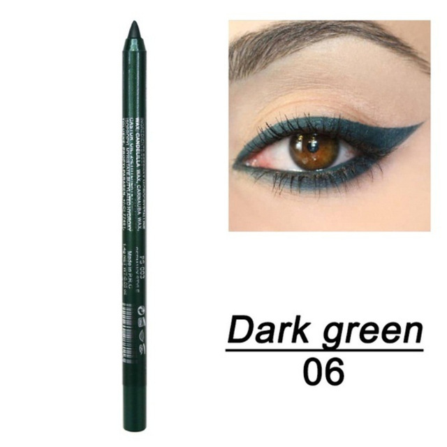 Colors Waterproof Eye Makeup  Long-lasting Eye Liner Pencil  Green Brown Black Eyeiner Pen Women Fashion Color Eye Makeup