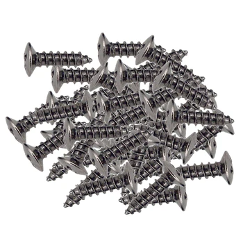 

50pcs/Pack Iron Pick Guard Mounting Screws For SQ ST Electric Guitar Black
