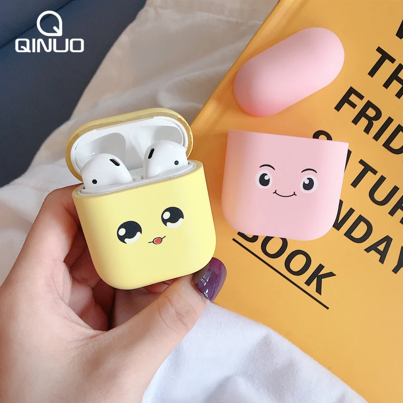 

Cute Cartoon Wireless Bluetooth Earphone Case For Apple AirPods Slim Hard PC Pink Headphones Case Protective Cover Charging Box