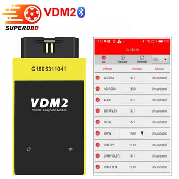 

UCANDAS VDM2 Bluetooth Version Full Systems Auto Diagnostic Tool Android VDM II update all time EOBD/OBDII Code Reader