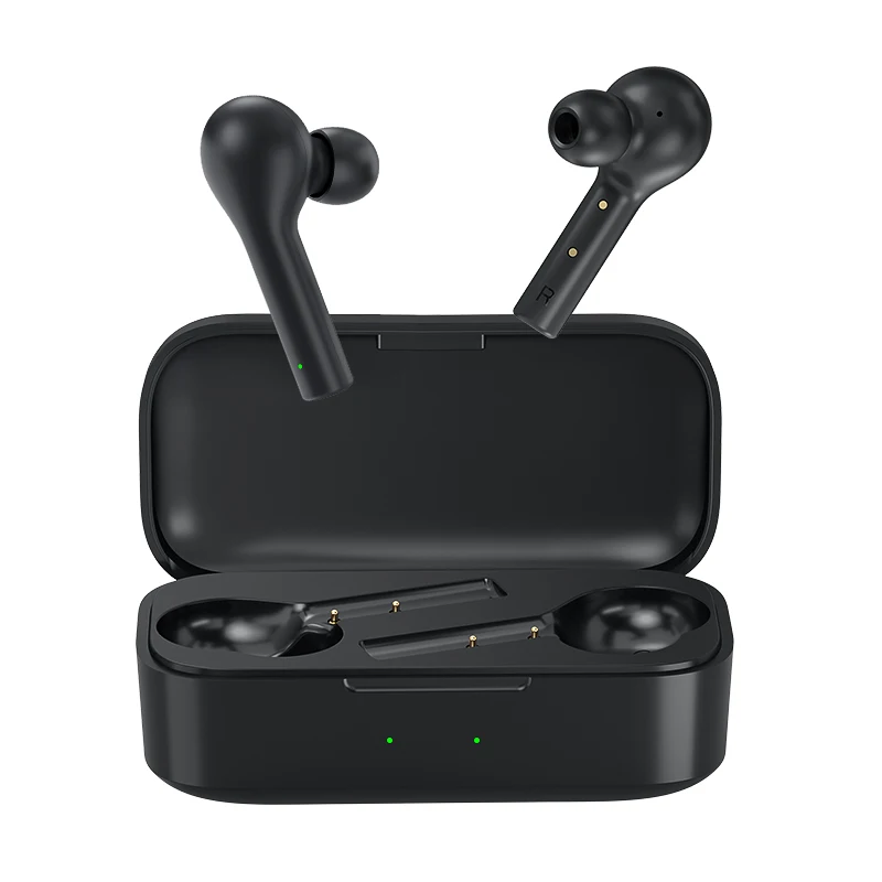 QCY T5 Bluetooth 5,0, беспроводные наушники, спортивные наушники для бега, сенсорное управление и удобное ношение с двойным микрофоном - Цвет: QCY-T5-Black