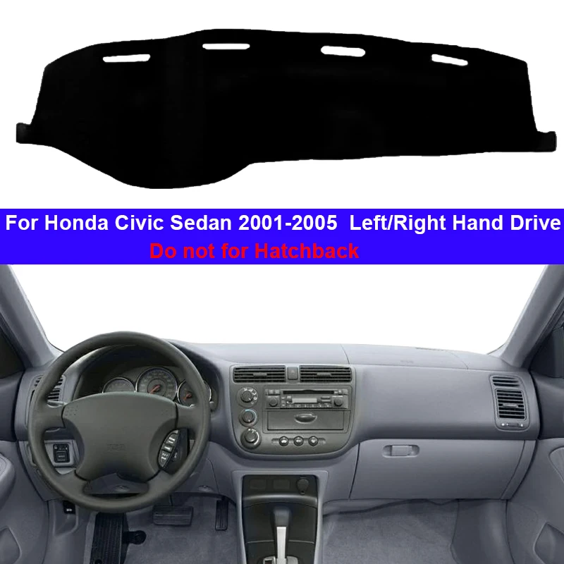 Внутренняя крышка приборной панели автомобиля коврик для накидка Honda Civic Sedan 2001 2002