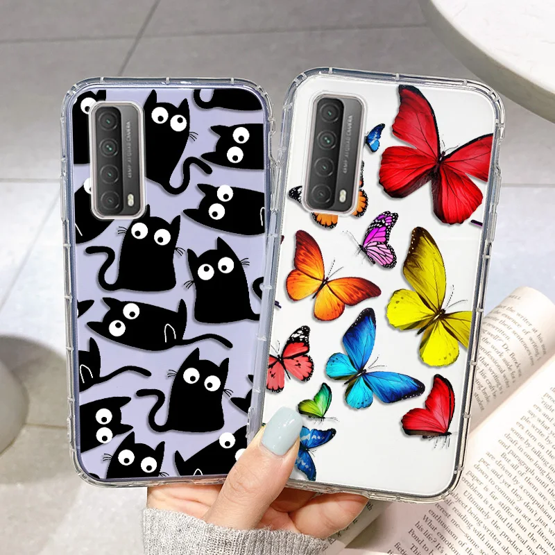 Чехол для Huawei P30 Lite прозрачный силиконовый защитный бампер P40 E Pro P20 | Мобильные