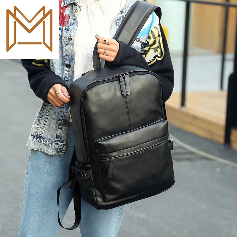 

2019 Man Travelling Bag Backpack Pu Both Shoulders Package Male Leisure Time Motion Both Shoulders Backpack