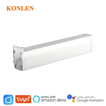 

Tuya Smart Life WIFI Electric Curtain Motor Home Automation App Remote Control Google Home Assistance Alexa Compatible 100-240V