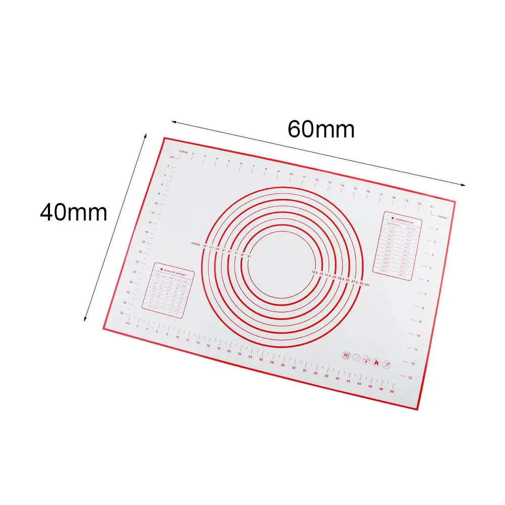 High temperature resistance Extra Large Size Platinum Silicone Dough Fondant Mat Glass Fiber Reinforced 4