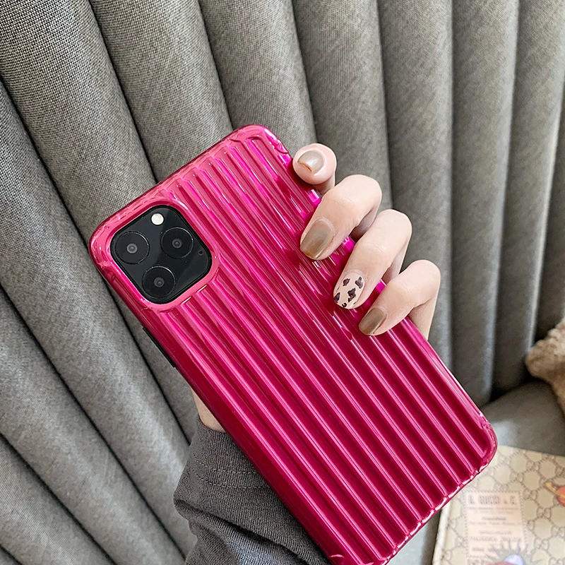 Luxury Luggage Desing IMD Phone Cases for Iphone 11 Xr 6 6s 7 8 Plus Xs Max X 11 Pro Max Case Plain Abstract Protective Cover