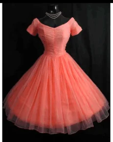 Оранжевый Elegant Cocktail Dress V-neck Short Sleeves Party Gown Orange Tea Length Pleated Organza Short Party Cocktail Gown - Цвет: Оранжевый