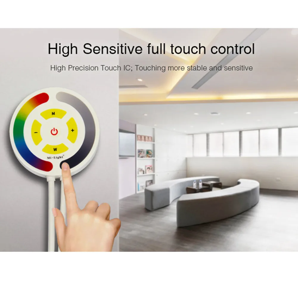 Milight YL1 сенсорный светодиодный WiFi RGB управление Лер голосовой смартфон приложение 2,4G дистанционное управление таймер функция dc12в-24 В
