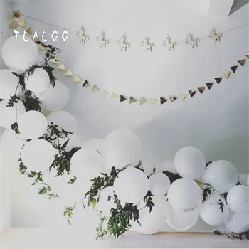 

55pcs White Balloon Garland Arch White Wedding Engagement Decoration Balloons Supplies Baby Photographing Background Wall