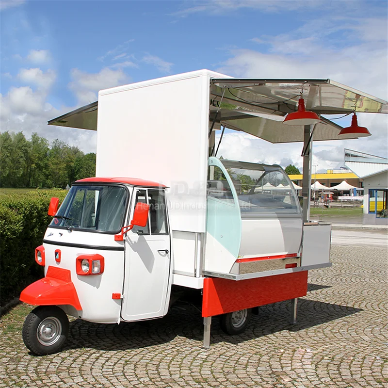 Description Picture 4 of itemElectric Food Trailer With Full Kitchen Equipments Tuk Tuk Europe Sale Snack Hot Dog Kiosk Fast Food Van Sushi Cart