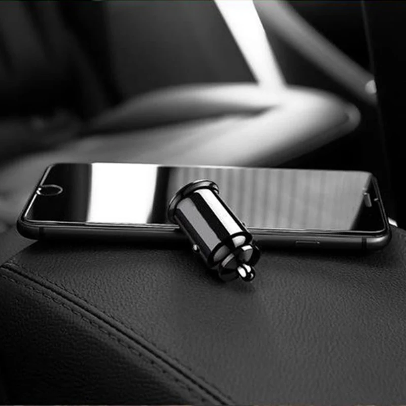 Мини двойной зарядное устройство USB для телефона 5 в 3.1A адаптер для автомобильного зарядного устройства Автомобильное зарядное устройство для мобильного телефона планшета 2 порта зарядки автомобиля