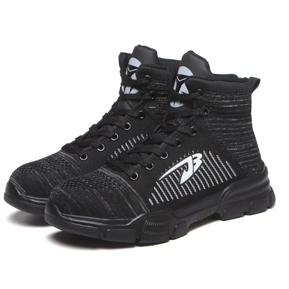 Модная Мужская Рабочая обувь; нескользящая Уличная обувь на шнуровке с высоким берцем; сезон осень-зима-весна; BHD2