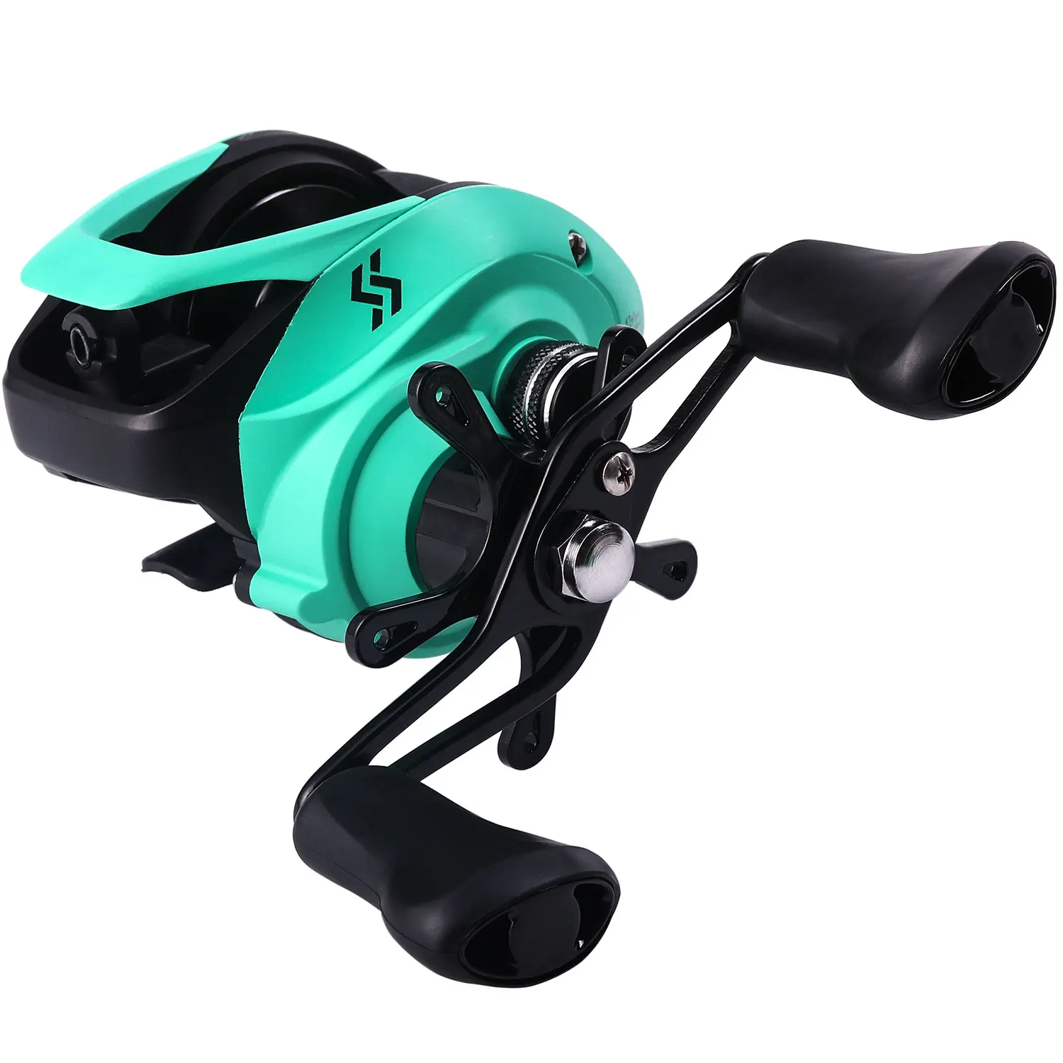 Черный Sougayilang 7.2:1 High Speed Baitcasting Reel Casting Fishing Reel Max Drag Power 14lb Carp Fishing Saltwater Fishing Tackle - Цвет: Черный