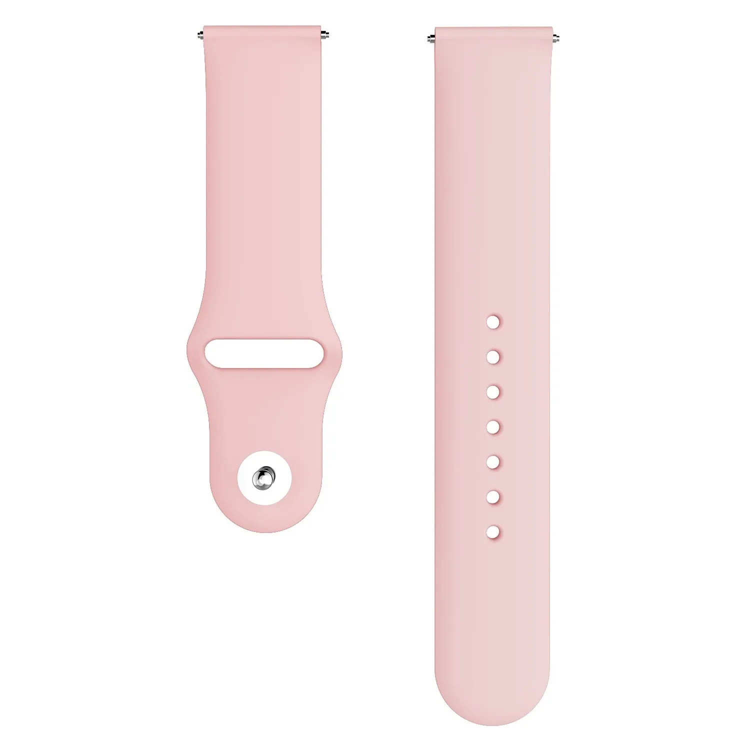 Pink Для samsung Galaxy watch Active 2 ремешок 46 мм 42 gear S3 huawei watch 2 мягкий силиконовый браслет 20 мм 22 мм ремешок Galaxy watch band - Цвет ремешка: Pink