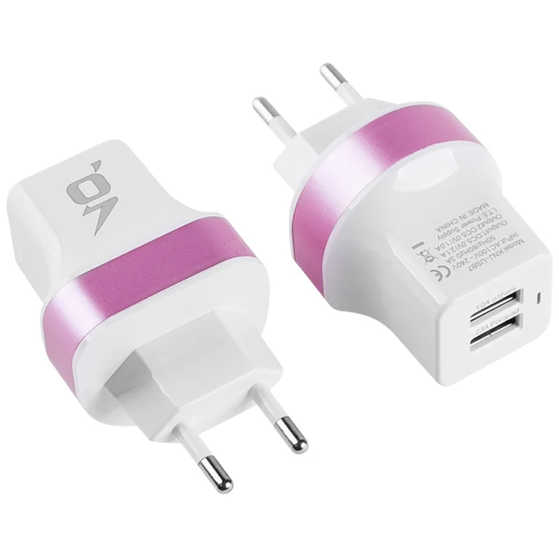 ЕС Мульти USB настенное зарядное устройство портативное 2 порта зарядное устройство кирпич Путешествия Разъем куб телефон зарядка iPhone X/8 Plus/8 iPad samsung Galaxy