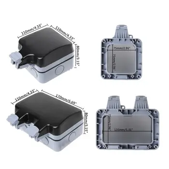 

Outdoor Wall Switch Socket IP66 Weather&Dust Proof Power Outlet EU Standard