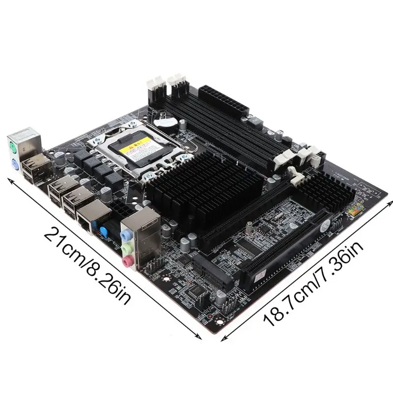 X58 настольная материнская плата LGA 1366 Pin DDR3 компьютерная материнская плата для L/E5520 X5650 RECC Y98A