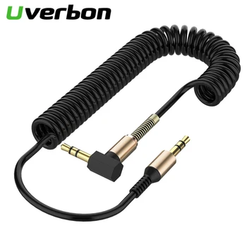 

3.5mm Audio Cable 3.5 Jack Male to Male Aux Cable Spring Headphone Code for Car Xiaomi redmi 5 plus Oneplus LG Samsung Galaxy