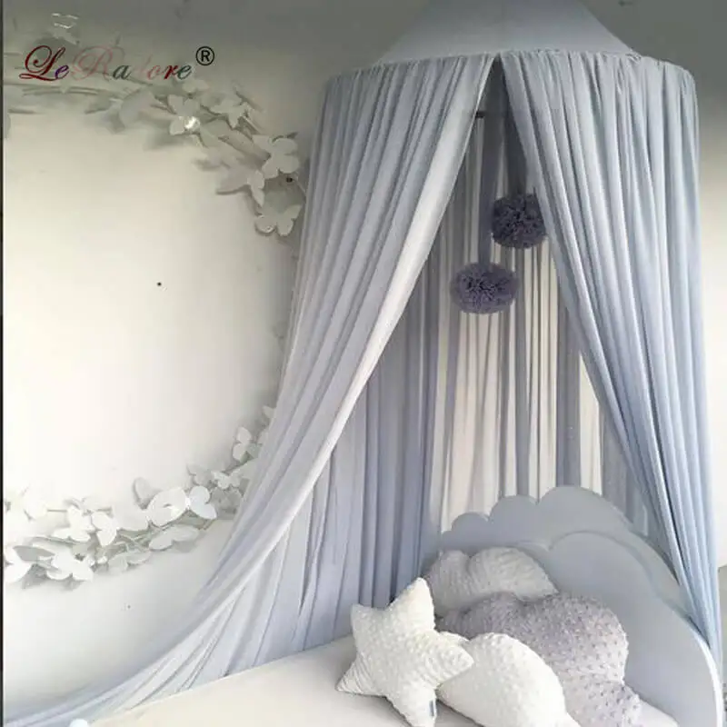 LeRadore Nordic INS Hung Dome Round Mosquito Net for Kids Babies Room Decor Canopy Bed Valance net voor kinderen | Дом и сад