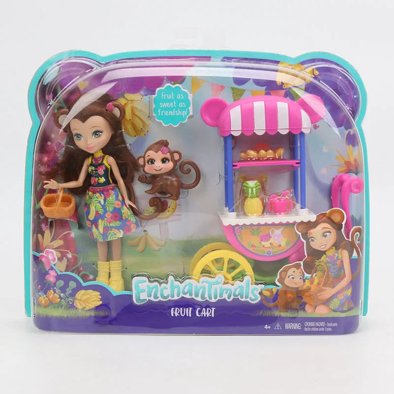 Enchantimals куклы игрушки FKV54 Dolphin Largq Jessa Jellyfish Мариса кларита клоун кэкл Фигурка Набор Модель Модная Кукла