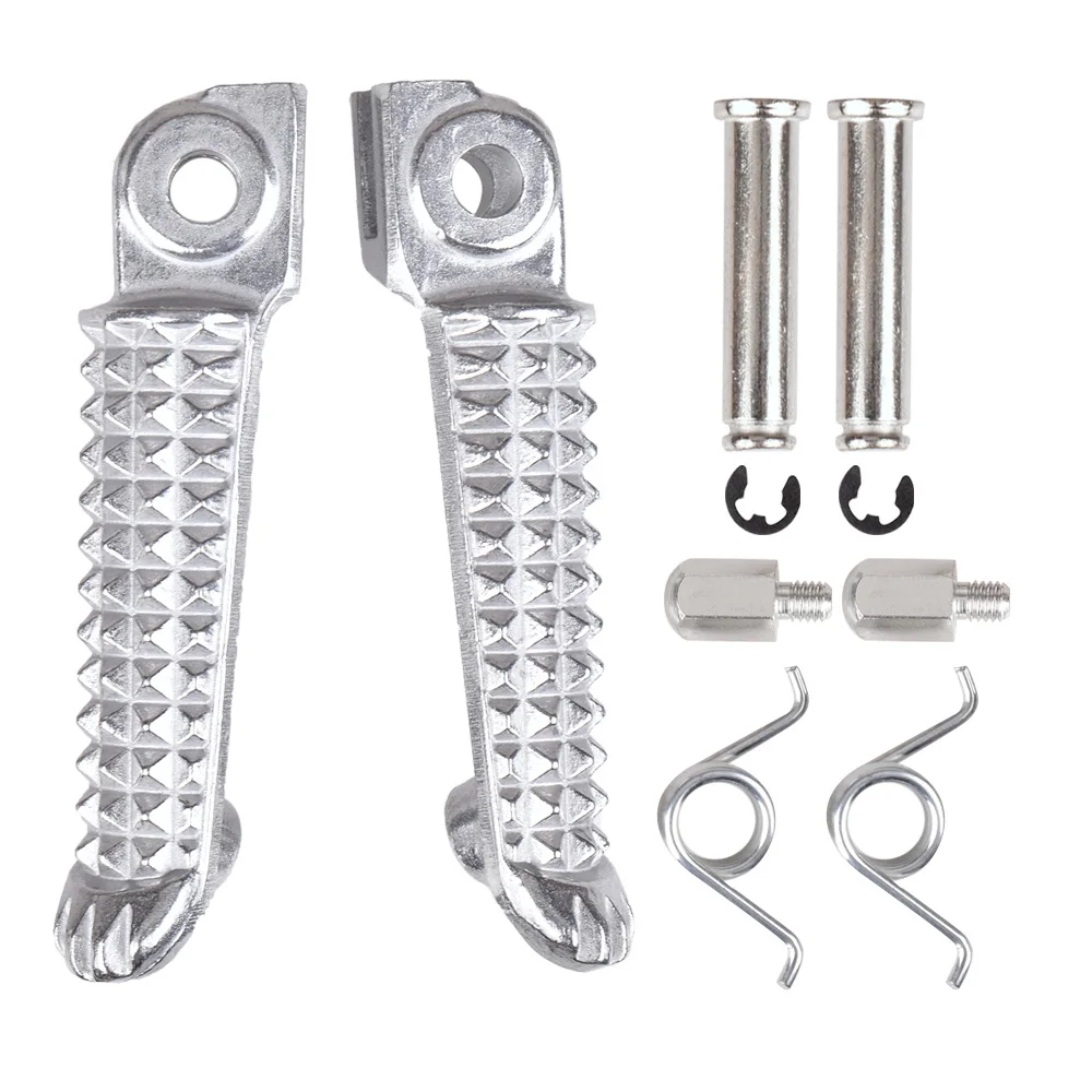 

For Yamaha YZF R1 98-14 YZF R6 99-12 YZF R6S 03-08 fyz r1 98-14 yzf r6 99-12 yzf r6s 03-08 Motorcycle Front Footrests Foot Pegs