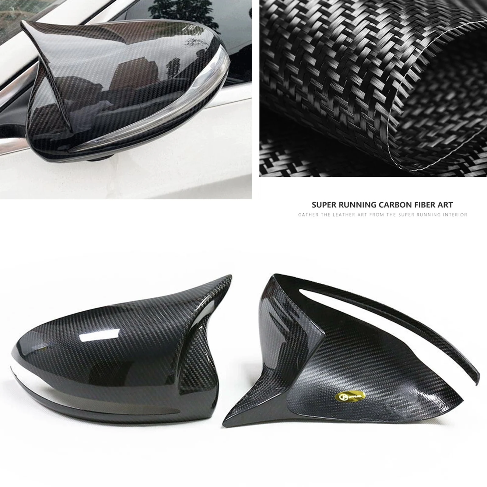 

Чехол для зеркала Mercedes Benz W205 X205 W222 W213 C63 S63 E63 AMG 2014-2018, боковые крышки заднего вида из сухого углеродного волокна