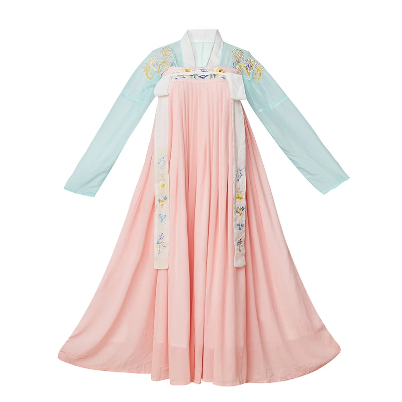 2 pcs suit Классический Hanfu для женщин Китайский национальный танец костюмы певцов одежда для сцены фестиваль наряд Восточное представление народное платье DC2689 - Цвет: 2 pcs suit