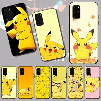 

PENGHUWAN Cute Pocket ELF Pikachue Phone Case Cover for Samsung S20 plus Ultra S6 S7 edge S8 S9 plus S10 5G