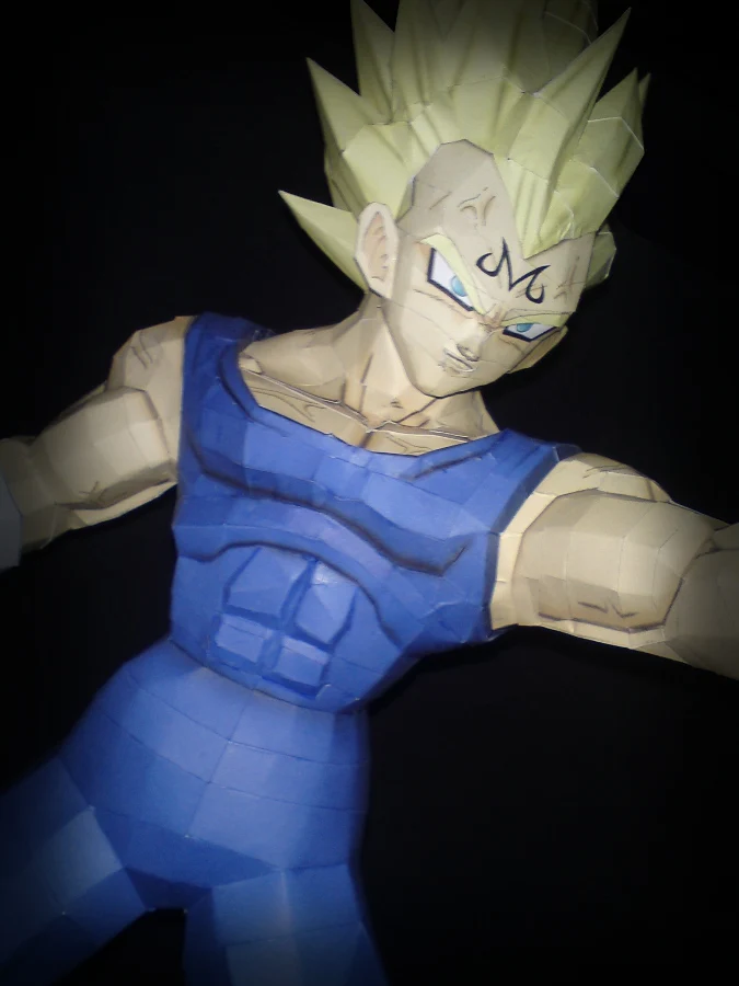 Dragon Ball Demonize Vegeta 3D бумажная модель Diy