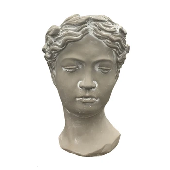 

Greece Cement Sculpture Chua Athena Northern Europe Goddess Sophia Balcony Colourful Dried Flowers European Style Vase Flowerpot