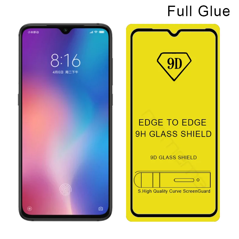 Стекло для xiaomi mi 9 защитное стекло на mi 9 mi 9se 9t pro mi a3lite a3 f1 6x a2 lite световое Защитное стекло для экрана