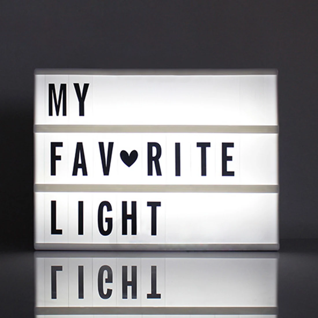 85 Letters LED Cinematic Light Box Home Party DIY Message Board Decor Bed Lamp 