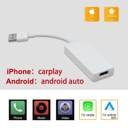 CarPlay Android Auto Rhythm 2 din android автомобильное радио carplay dongle USB carplay тюнер Поддержка iPhone Android Авто палка функция hands free - Цвет: CarPlay Android Auto