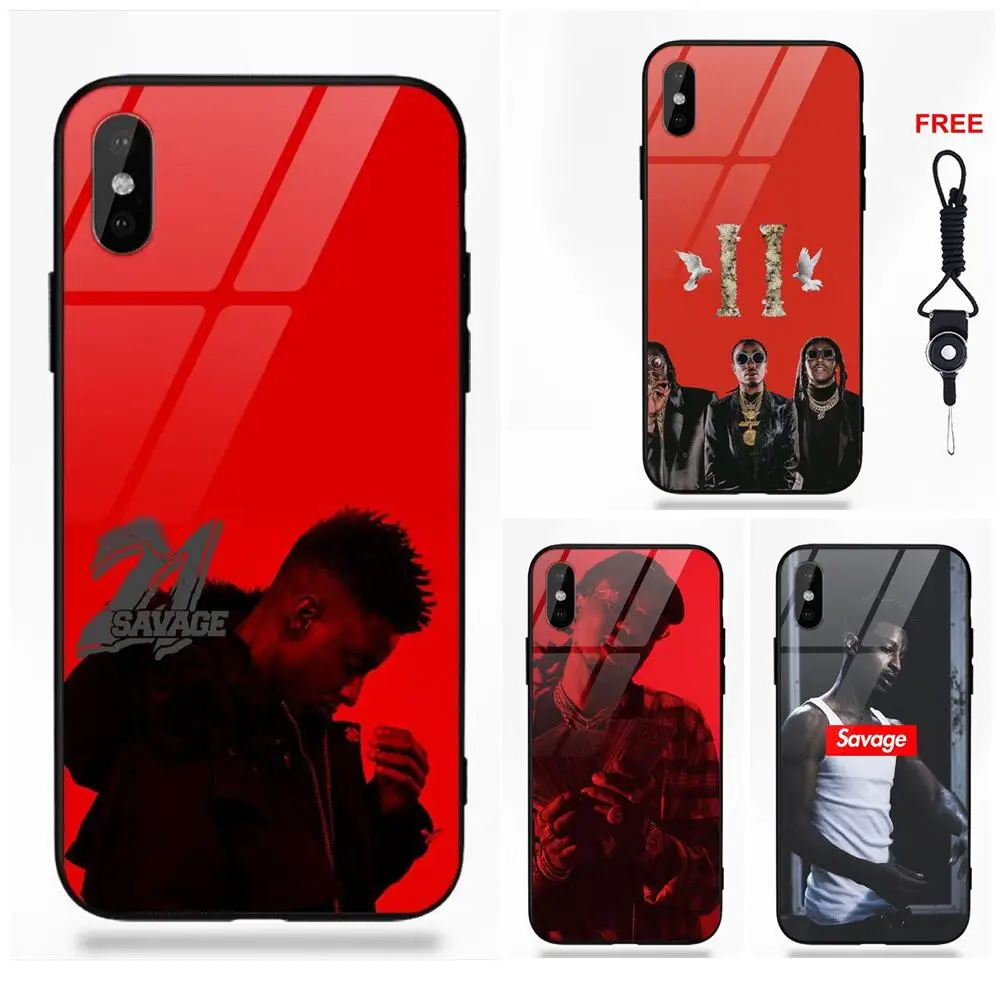 21 Savage Migos хип-хоп для Redmi 5 Note 5A 6 Galaxy S8 S9 Plus Huawei Honor 7X P20 Lite Mate 10 Pro шаблон из