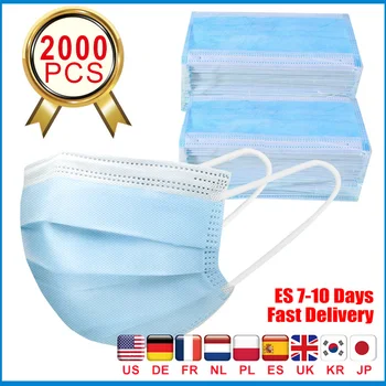 

Disposable Medical Mask Face Mouth 3 Layer Breathable Protective Mask Anti Dust Fog Filter Non-woven Surgical Mask Fast Delivery