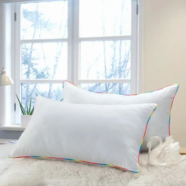 1 PC Rainbow line 1 шт. 48X74 см ортопедические высокие Качественный хлопок подкладка мягкие удобные уменьшает бессонницы медицинской помощи шейного постельные принадлежности Подушка - Цвет: 1 PC Rainbow line