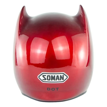 

Soman SM560 Motorbike Helmets Half-face Bat Ear Batman design Motorcycle Helmet casco capacete moto wholesale