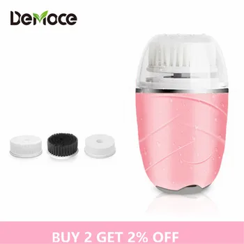

3 in 1 Ultrasonic Face Cleansing Brush Electric Facial Brush Deep Cleaning Pore Cleaner Face Massage Skin Care Waterproof Device