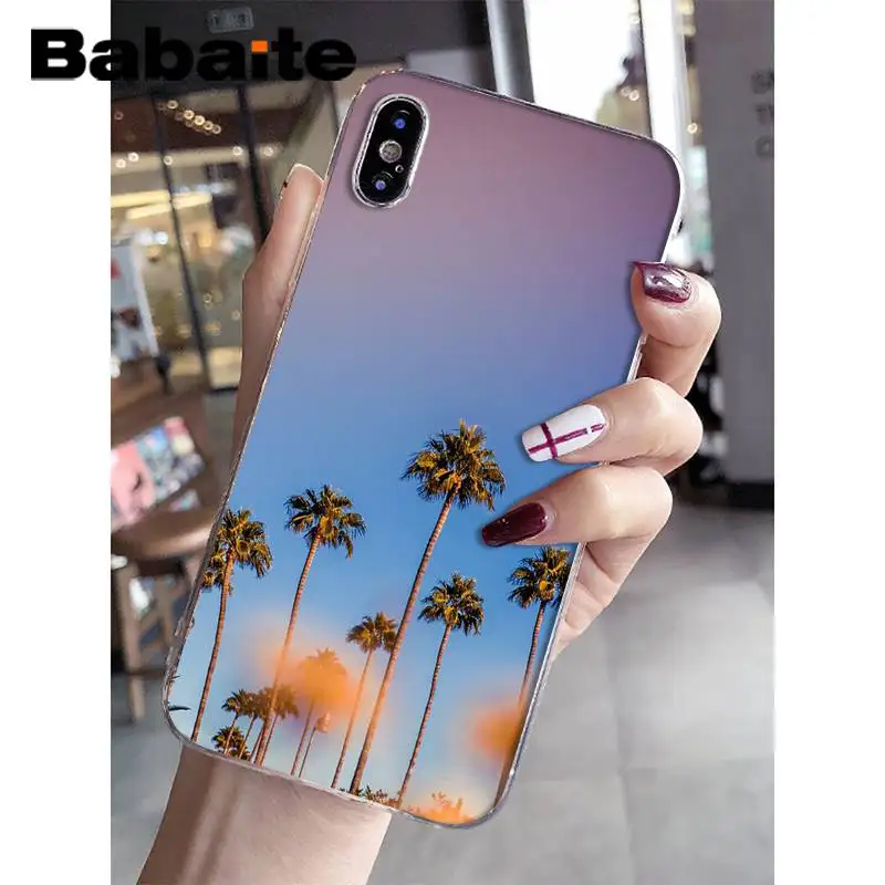 A11 Babaite пальмовые деревья закат природа Coque Оболочка Чехол для телефона для iPhone 8 7 6 6S Plus X XS MAX 5 5S SE XR 11 11pro 11promax - Цвет: A11