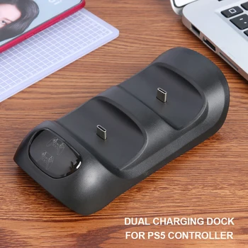 

Dual Gamepad JoystickUSB Charging Dock for PlayStation 5 PS5 Portable Game Controller Handle Power ChargerStation