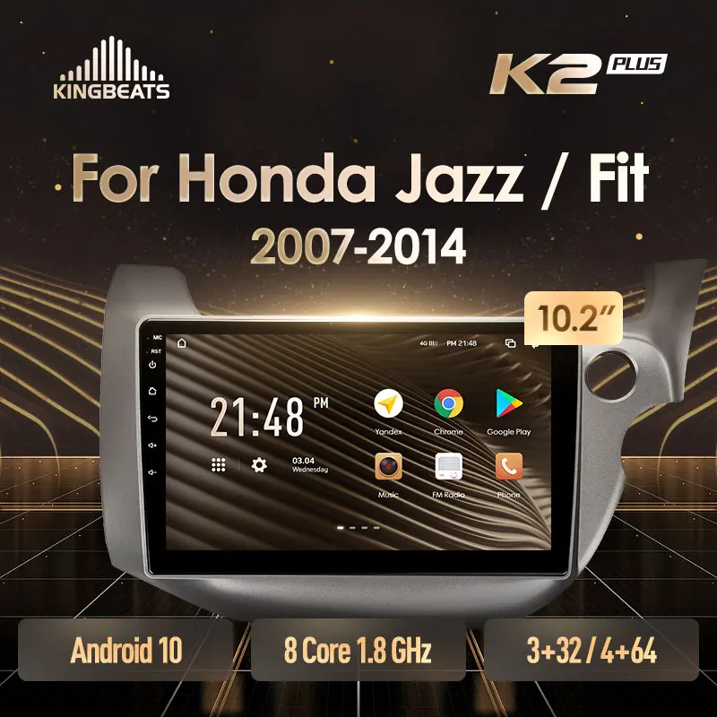KingBeats штатное головное устройство For Honda Jazz GG/Fit GE GP Right hand driver GPS автомагнитола на