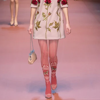 

High Quality Japanese Sweet Lolita High-end Catwalk Stockings Love Trojan Cartoon Printed Pantyhose Soft Girl Leggings