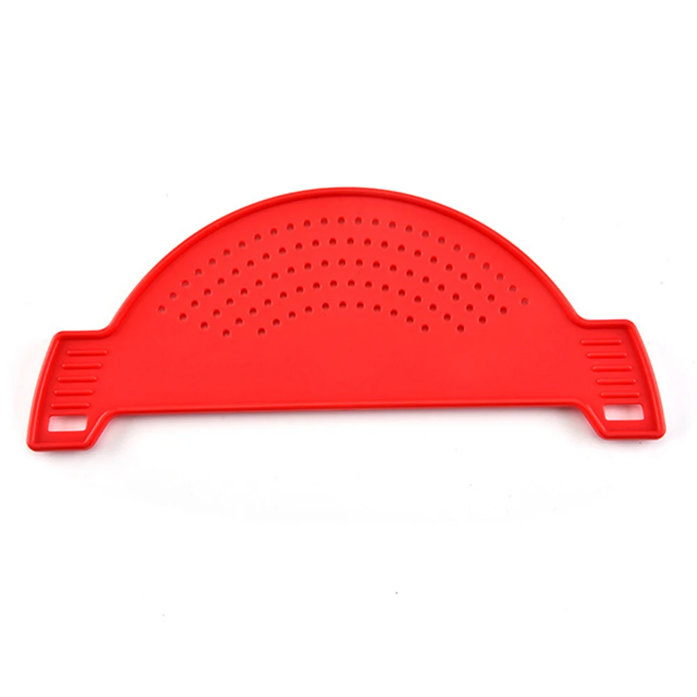 Пластиковая ручка типа мытья фруктов дуршлаг для овощей Воронка сита для кастрюли фильтры для воды Кухонные гаджеты рисовые аксессуары сито - Цвет: Красный
