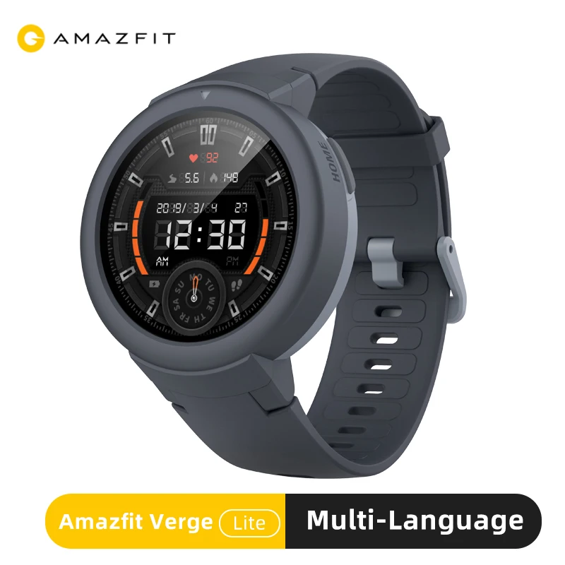 

Amazfit Verge Lite Smart Watch English Version GPS Huami Multiple Fashion Sport AMOLED Screen Smartwatch with Heart Rate Monitor