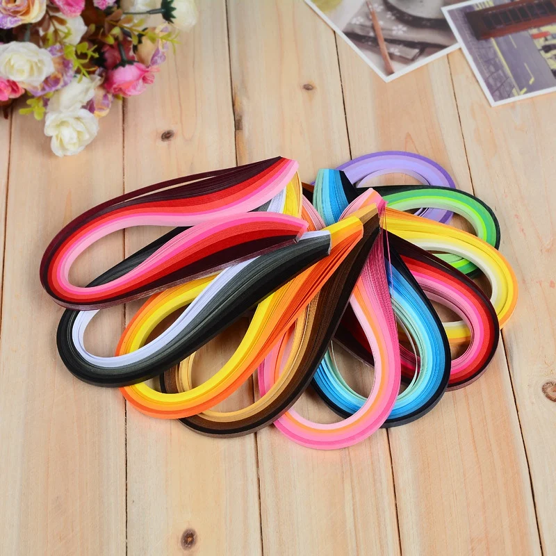 

100PCS Quilling Paper Strips Gradient Color Quilling Paper Strips Paper Quilling Tools For Diy Crafts And Paper Arts