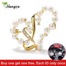 Waved Hollow Heart Natural Pearl Brooch for Women 24k Real Gold Beautiful And Luxury Brooch Pins Dresses Coat Jewelry Gift Fine Jewelry Waved Hollow Heart Natural Pearl Brooch for Women 24k Real Gold Beautiful And Luxury Brooch Pins Dresses Coat Jewelry Gift Fine Jewelry