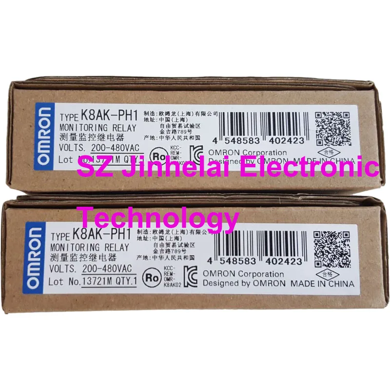 100% Nuovo E Originale Relè Di Monitoraggio Omron K8Ak-Ph1 200-480V/Ac